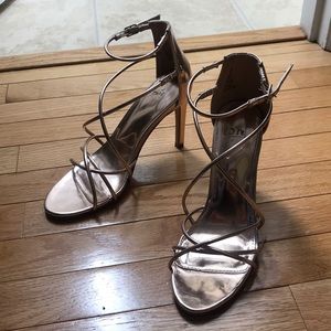Rose Gold Strapped Heels